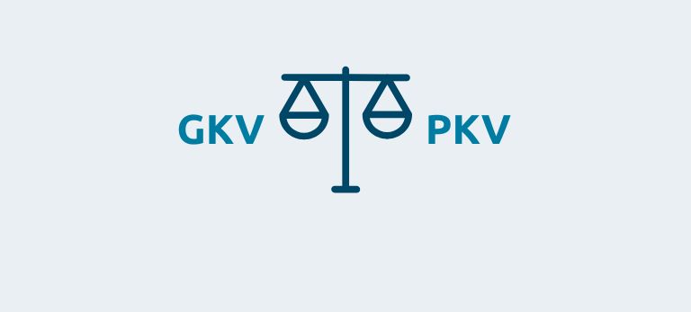 Vergleich zwischen GKV und PKV